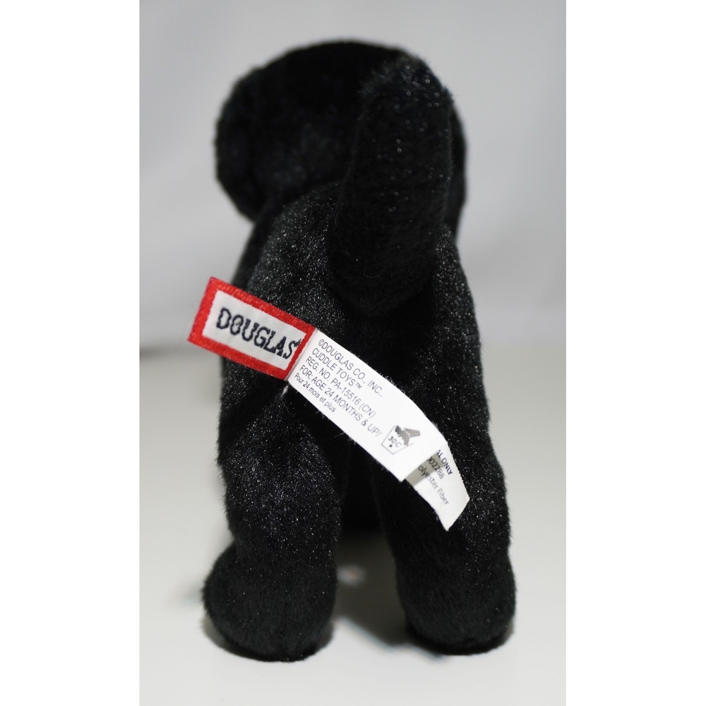 Douglas Brewster Black Lab Dog 8" Stuffed Plush Animal Labrador Retriever Puppy - Picture 3 of 6